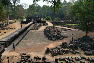 Naklejka premium カンボジア シェムリアップ遺跡群 パプーオン