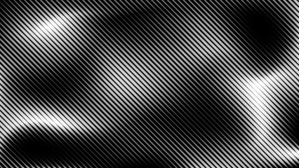 Abstract Monochrome Glowing Stripes Pattern.