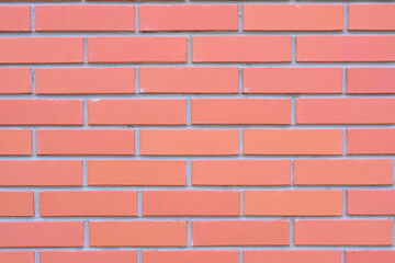 Detailed View of a Red Brick Wall background