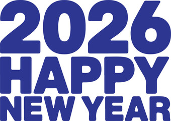 Festive new year celebration design with 2026 date