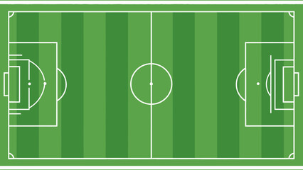 Green grass soccer field vector illustration for a competitive sport game pitch © UDIN