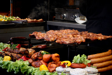 meat on the grill