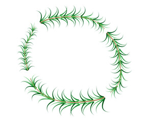 green christmas wreath