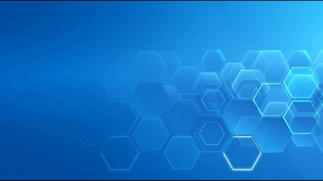 Exploring the world of hexagonal shapes and blue hues in digital design