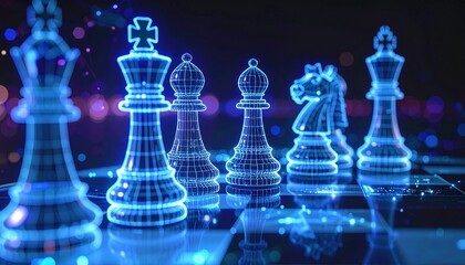 glass chess pieces