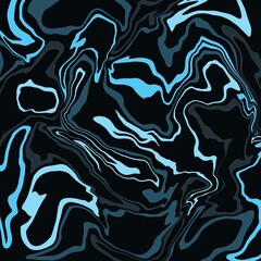 Dynamic Blue Liquid Swirl Abstract Background