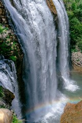 waterfall in the mountains