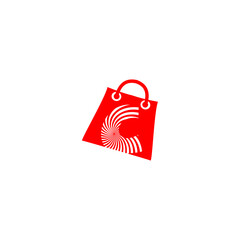 Shopping bag with Letter C fo...