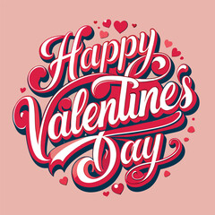 Happy New Year celebration banner sign with vintage typography illustration design and Christmas vector decoration art label