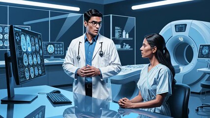 Advanced Medical Imaging Technology in Modern Hospital Diagnostic Room