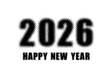 Happy New Year 2026 Transparent Background