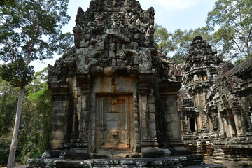 Naklejka premium カンボジア シェムリアップ遺跡群 トマノン