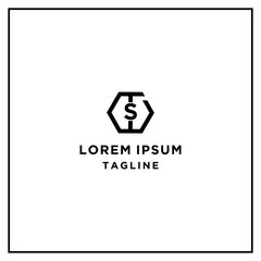 ts or st hexagon logo