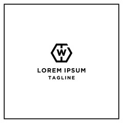 tw or wt hexagon logo