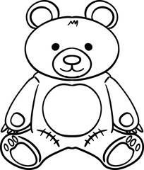 Hand Drawn Teddy Bear Illustration