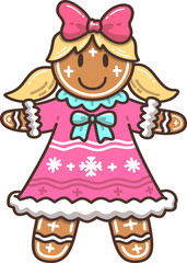 Gingerbread Girl Cartoon