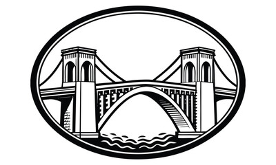 bridge icon vector png design bundle