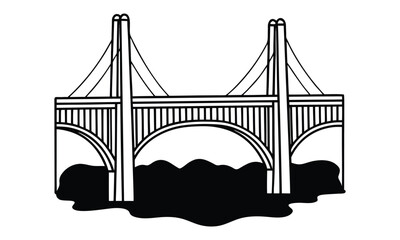 bridge icon vector png design bundle