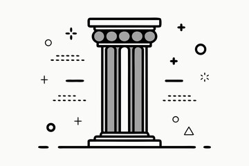 Obraz premium daily column layout am pm schedule icon