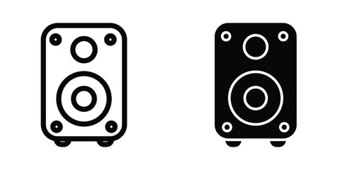 Multimedia speaker icon design template