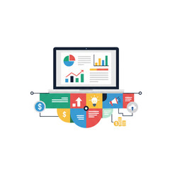 tablet pc with application icons