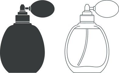 Obraz premium Perfume bottles in different colors and designs