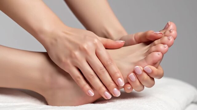 Relaxing Foot Massage Therapy Session for Full Body Wellness and Stress Relief