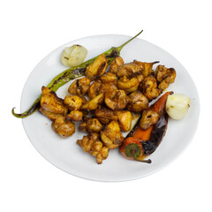 roasted chicken with potatoes, tavuk şiş 