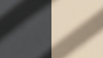 Abstract diagonal split of dark grey and light beige colors