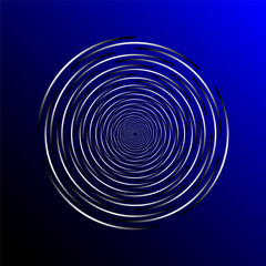 Abstract neon light on long exposure shot