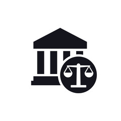 banking law icon on white