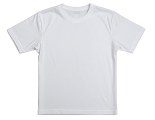 White T-Shirt on White Background. On a White or Clear Surface PNG Transparent Backgr