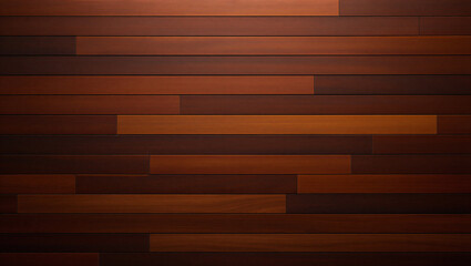 Dark brown wooden wall with horizontal planks and warm lighting