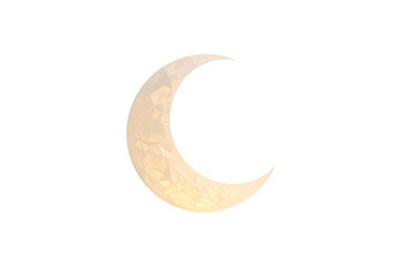 pale white crescent moon with a smooth surface and a soft inner shadow, no background svg