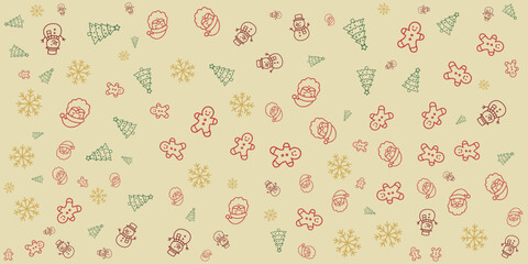 christmas pattern for tshirt, wrapping paper, and other for christmas merchand