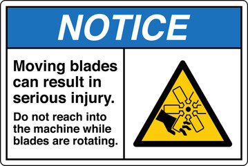 Safety Sign Signage NOTICE Mo...