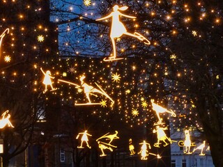 Christmas tree and stars