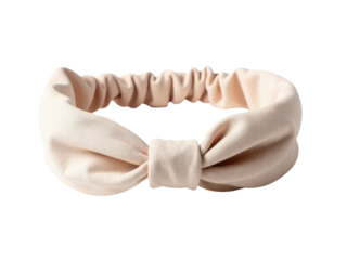 A detailed view of a headband featuring a decorative bow