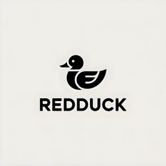 Minimalist Abstract Duck Logo Vector Illustration