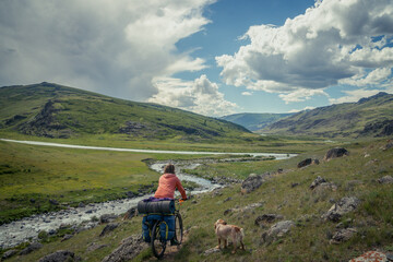 Naklejka premium Mountain Bike Trip