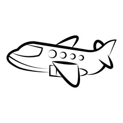 airplane vector icon