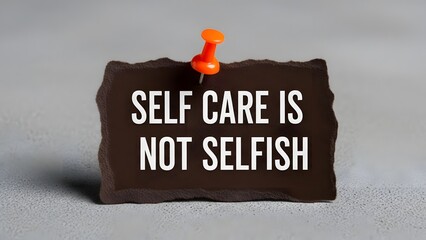 Self care is not selfish