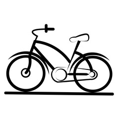 handmade Bicycle vector icon