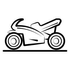 Motorbike vector icon