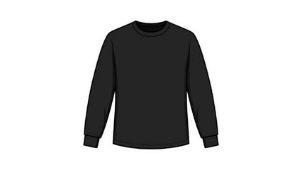 Front and back view of a blank white long-sleeve V-neck t-shirt with dark grey sleeves on a white background.