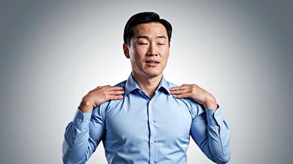 Man Experiencing Neck Pain and Discomfort in Different Angles for Health and Wellness Content