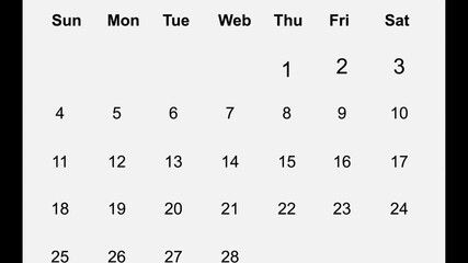 Calendar February 2026 Weekly Planner Digital Desktop Background Minimalist