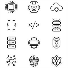 Set of vector icons for web design including business and communication symbols like phone, calendar, car, and money illustrations