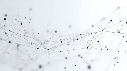 Abstract minimalist graphic representation of digital space network connections visualization