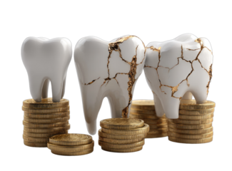 Cracked Teeth and Coins on Stacked Gold, Financial Implications in Dentistry